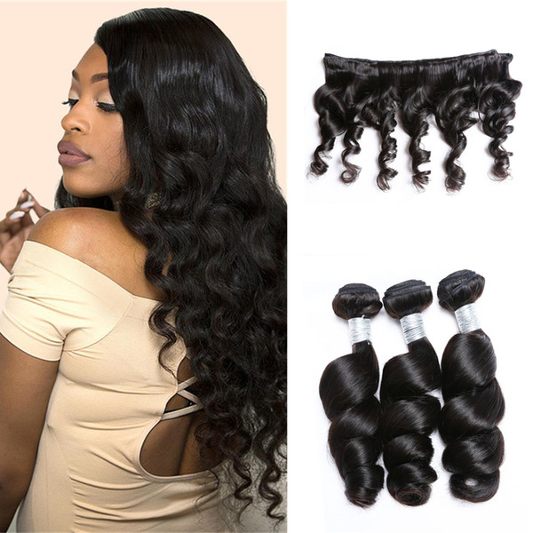 8A Unprocessed Cuticle Aligned Brazilian Hair loose Wave Remy Human Hair Extensions Peruvian Indian Malaysian Dyeable