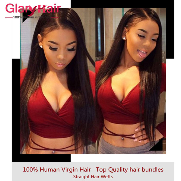 Pure Color Natural Black Cheap Peruvian Virgin Hair Bundle Deals Straight Human Hair Bundles Unprocessed Mink Brazilian Straight Hair Weaves