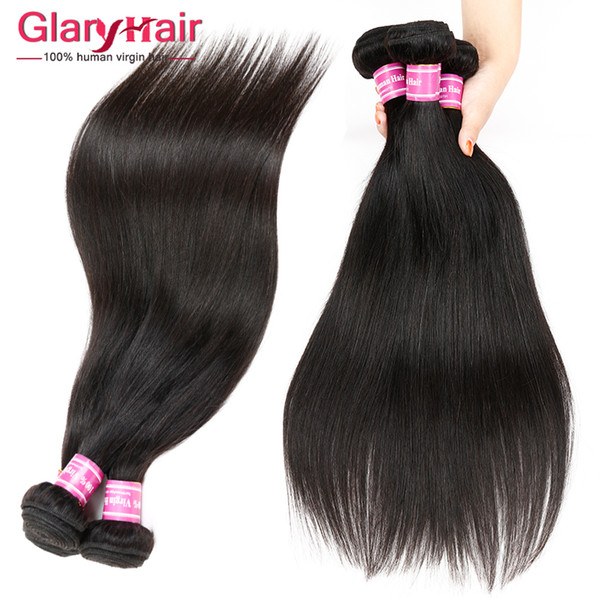 Brazilian Virgin Straight Human Hair Bundles Cheap Peruvian Malaysian Indian Human Hair Weave Extensions Brazilian Human Braiding Hair Weft