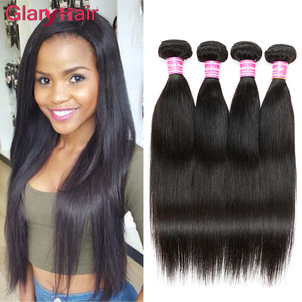 Glary Best Selling Items Peruvian Virgin Hair Weave Cheap Peruvian Straight Human Hair Extensions Mix Length 18 inch Best Selling