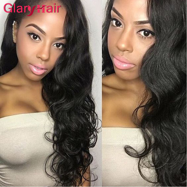 Glary Human Hair Extensions Double Weft Mink Brazilian Virgin Hair Bundles 6pcs Body Wave Hair Weaves Straight Deals Natural Wave Kinky Curl