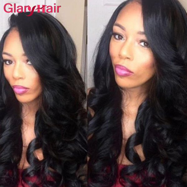 Best Glary Hair Vendors Unprocessed Cheap Remy Brazilian Human Hair Bundles Body Wave Hair Weaves 4/5/6 pcs 100g Bundle Color Black
