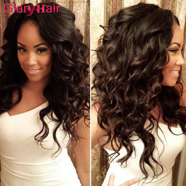 Virgin Peruvian Body Wave Weave Remy Human Hair Bundles Indian Mink Brazilian Malaysian Hairs Unprocessed Hair Weft Bundle Wavy Free Bangs