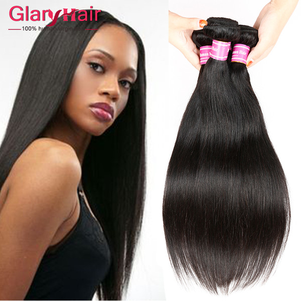 Top Quality Unprocessed Human Hair Extensions Straight Virgin Hair Wefts Cheap Brazilian Braiding Hair Weave Bundles Wholesale Products 5pcs