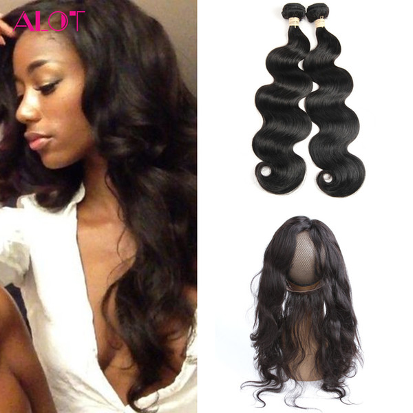 Brazilian Human Hair Body Wave Bundles With Closure 360 Lace Frontal With Bundle 360 Lace Virgin Human Hair With Bady Hair