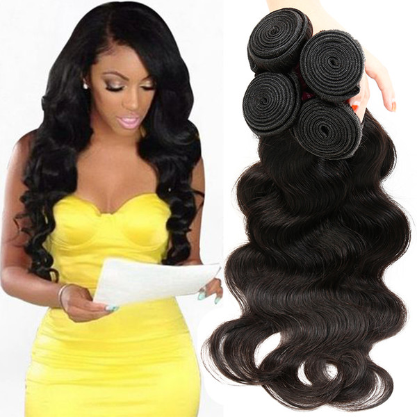 On Sale Wholesales Cheap Items Brazilian Malaysian Indian Peruvian Virgin Human Hair Bundles Natural Black Body Wave Human Hair Weave Bundle