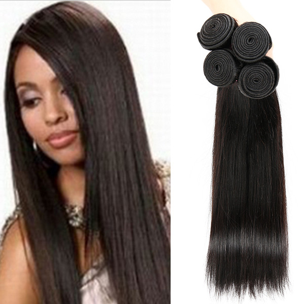 Brazilian Cambodian Mongolian Indian Peruvian Malaysian Hair Bundles Unprocessed Natural Color Straight 100g Per PCS Bemiss Top Fashion Hair