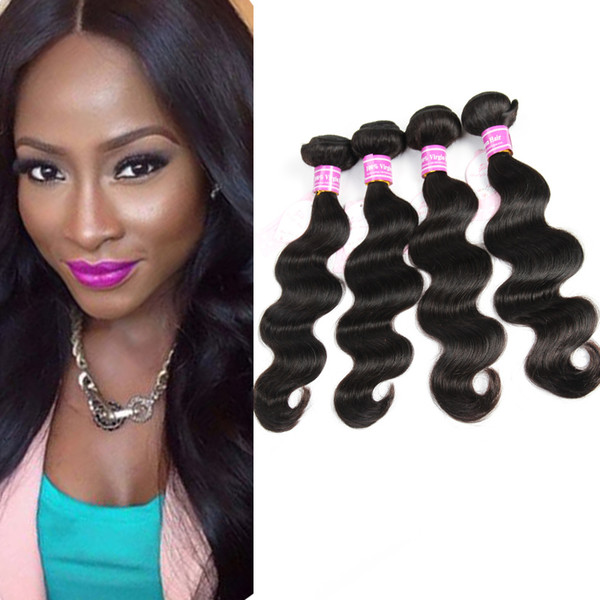 4 Bundles Body Wave Malaysian Indian Brazilian Peruvian Mongolian Cambodian Virgin Human Hair Unprocessed Wet And Wavy Human Hair Extensions