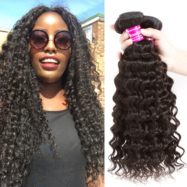 Brazilian Deep Wave Human Hair Weave Bundles 100% Unprocessed Peruvian Virgin Hair Extensions Indian Human Hair Weave Weft Wholesale Price