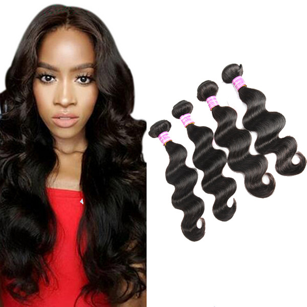 Brazilian Virgin Human Hair Weaves Malaysian Indian Peruvian Wet And Wavy Hair Bundles Bemiss Top Selling Items Natural Color Big Sales Hot