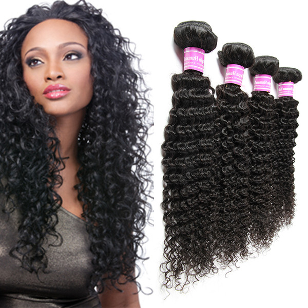 Hot!!4 5 6 Bundles Kinky Curly Brazilian Human Hair Weaves Peruvian Weave Extensions Cambodian Mongolian Malaysian Indian Virgin Human Hair