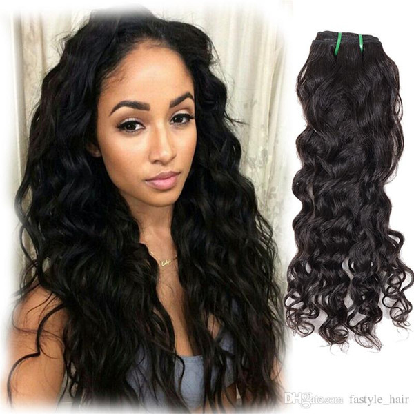 Fastyle Brazilian Water Wave Hair Extensions 5pc/lot UNPROCESSED Mink Peruvian Malaysian Indian Virgin Human Hair Weave Bundles Dyeable
