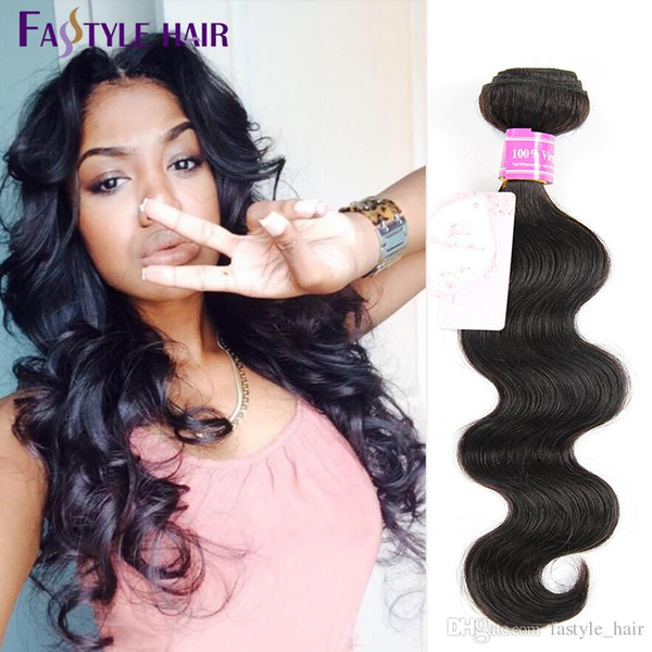 Fastyle Malaysian Body Wave Hair Extensions Unprocessed Brazilian Peruvian Indian Mink Virgin Human Hair Bundles 4pc/lot Wholesale Cheap