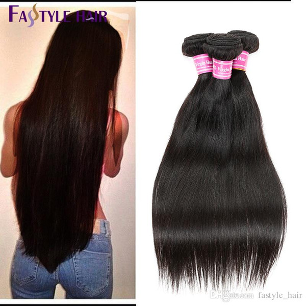 Fastyle Malaysian Straight Hair Extensions Unprocessed Brazilian Peruvian Indian Mink Virgin Human Hair Bundles Dyeable Cheap