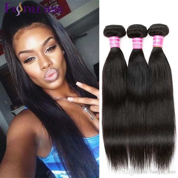 Fastyle Factory Wholesale Indian Straight Hair Weave Extensions Unprocessed Brazilian Peruvian Malaysian Mink Virgin Human Hair Bundles