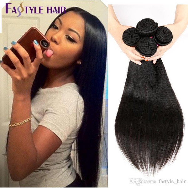 Fastyle Factory Peruvian Straight Hair Extensions Unprocessed Brazilian Malaysian Indian Virgin Human Hair Bundles Higt Quality LOW Price