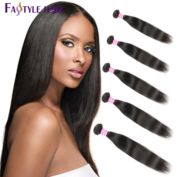 New Arrival!Fastyle Indian Straight Weave 5pc/lot Brazilian Peruvian Malaysian Unprocessed Virgin Hair Bundles High Quality Reasonable Price