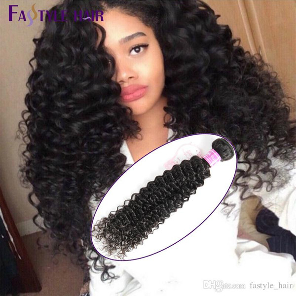 Hot Selling!Fastyle Malaysian Kinky Deep Curly Extensions 4pc/lot Unprocessed Mink Brazilian Peruvian Indian Virgin Human Hair Bundles Cheap