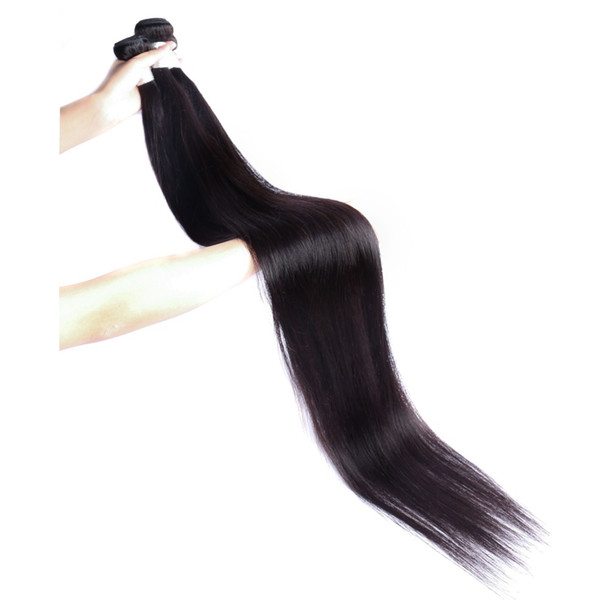 MODERN SHOW Virgin Cuticle Aligned Long Straight Wave Weaves 32-40 inch Brazilian Remy Straight Human Hair Bundles