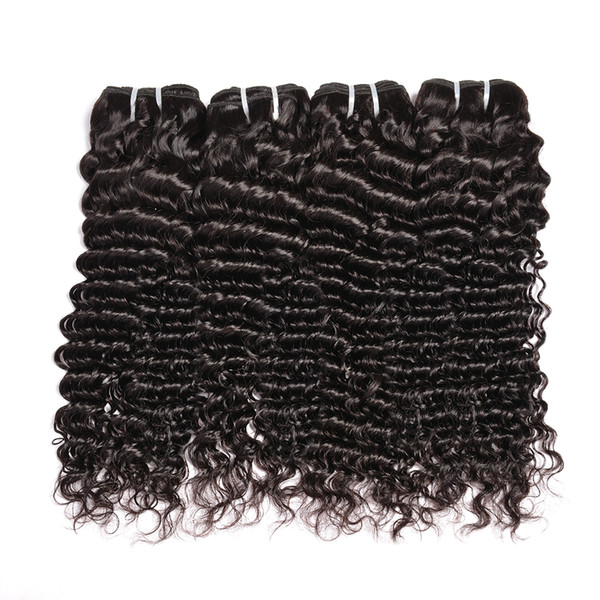 9A Brazilian Peruvian Virgin Straight Body Water Curly Loose Human Hair Bundles Wefts 4 Pieces Remy Kinky Curly Wavy Human Hair Weaves