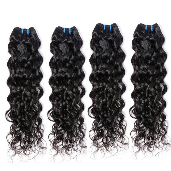 9A Peruvian Mongolian Virgin Straight Body Water Curly Loose Human Hair Bundles Wefts 4 Pieces Remy Water Wave Human Hair Weaves