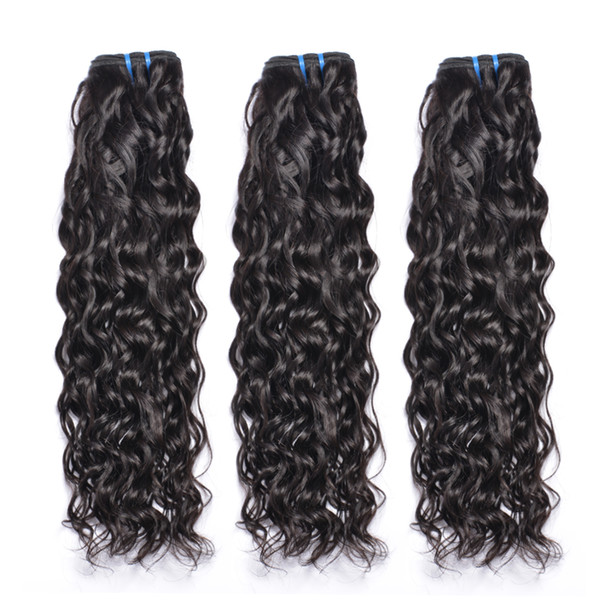 8A DropBrazilian Peruvian Mongolian Virgin Hair Bundles Wefts Mink Yaki Straight Wave Human Hair Weaves 3 Pieces Water Hair