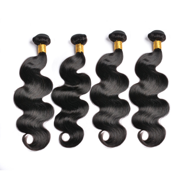 9A Peruvian Malaysian Virgin Straight Body Water Curly Loose Human Hair Bundles Wefts 4 Pieces Remy Body Wave Human Hair Weaves