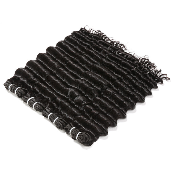 wholesale peruvian hair 4 bundles deep wave 100% human hair extensions can be dyed deep curly human hair bundles