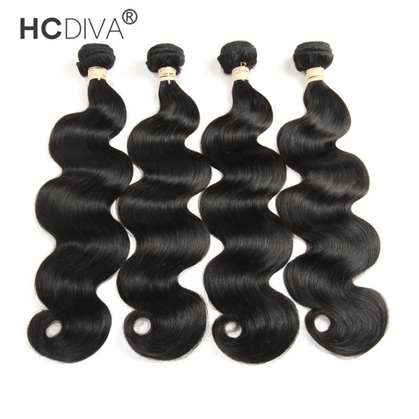 8A Brazilian Hair 4 Bundles Body Wave Human Hair Unprocessed Virgin Hair Bundle Deals Peruvian Body Wave HC