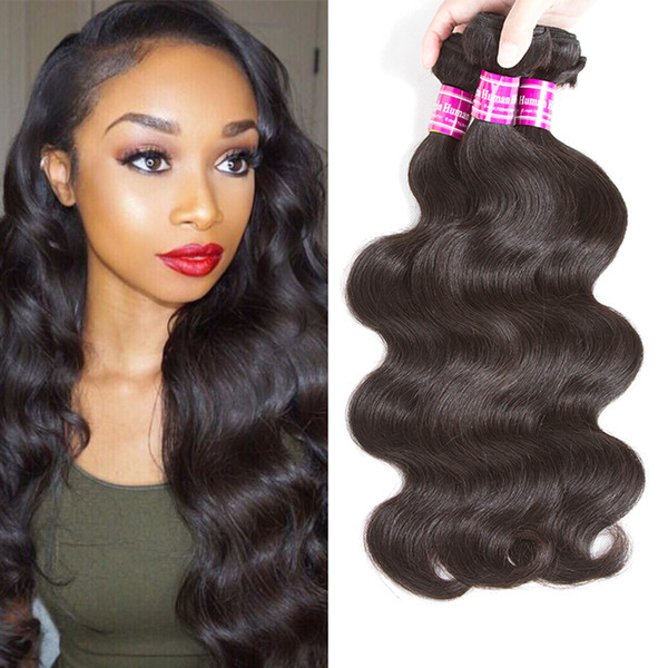 Indian Virgin Human Hair Body Wave Bundles Unprocessed Brazilian Malaysian Peruvian Hair Extensions Wet and Wavy Human Hair With 3 Bundles