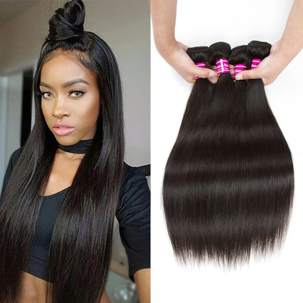 Mink Peruvian Human Virgin Hair Bundles Straight Hair Weaves Unprocessed Brazilian Malaysian Indian Virgin Human Hair Extensions Wholesale