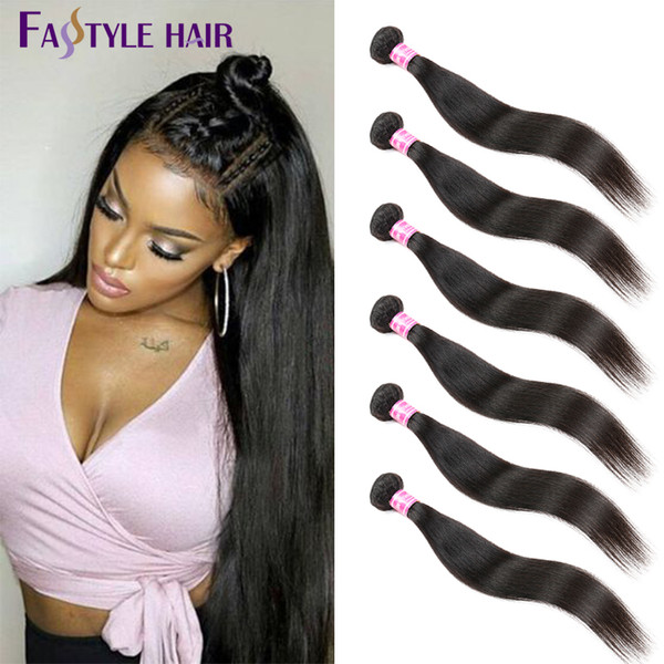 Bestseller!6 Bundles Brazilian Straight Hair Extensions Natural Black UNPROCESSED Peruvian Malaysian Indian Virgin Human Hair Bundles Cheap