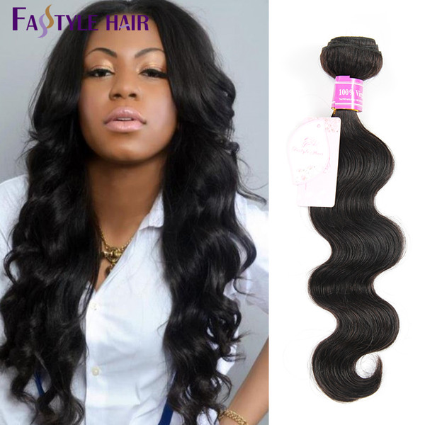 Mink Fastyle Brazilian Body Wave Hair Extensions Natural Black UNPROCESSED Peruvian Malaysian Indian Virgin Human Hair Bundles Super Quality