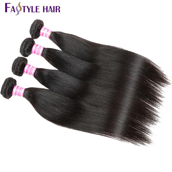 Cheap Fastyle Indian Straight Hair Weave Extension Unprocessed Brazilian Peruvian Malaysian Mink Virgin Human Hair Bundles Super Quality