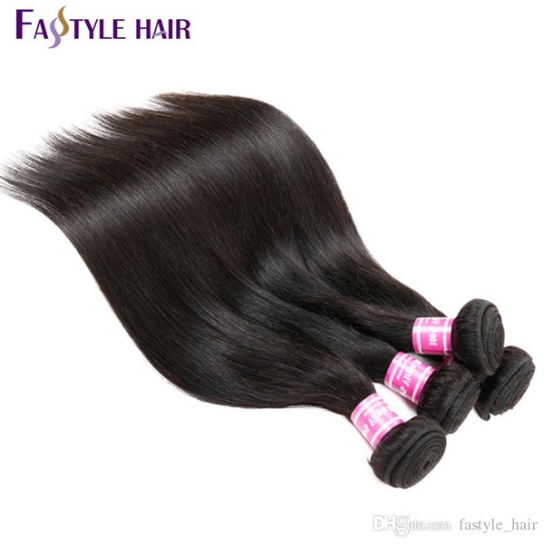 Fashionable2017! Indian Straight Hair Weave Extension Unprocessed Brazilian Peruvian Malaysian Mink Virgin Human Hair Bundles Super Quality