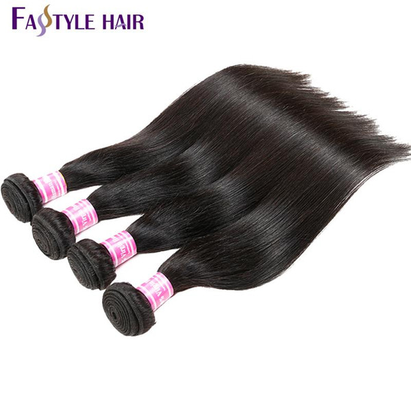 Best Price For Best Quality!!!Fastyle Brazilian Natural Straight Virgin Hair Extensions Unprocessed Dyeable Human Remy Hair Wefts Durable