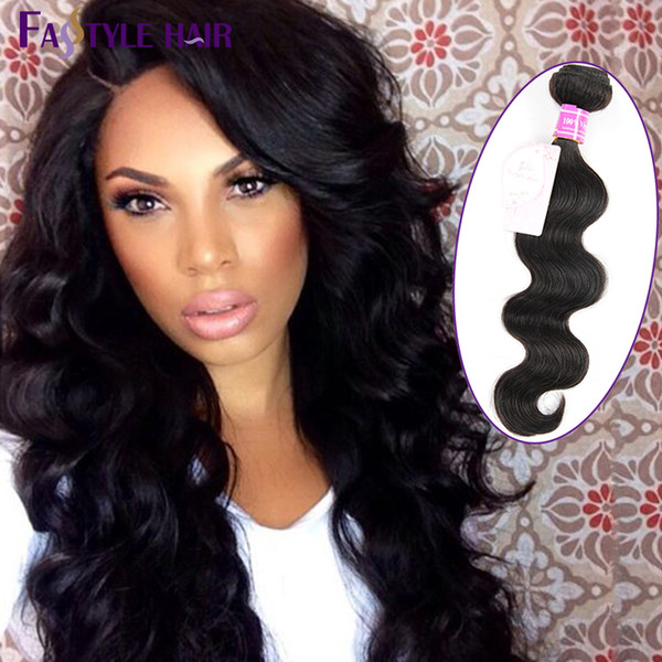 New Arrivals!Fastyle Brazilian Body Wave Hair Extensions Natural Black UNPROCESSED Peruvian Malaysian Indian Virgin Human Hair Bundles Cheap