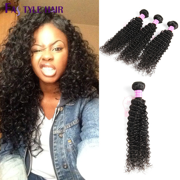 Bestseller!Fastyle Peruvian Kinky Deep Curly Extensions UNPROCESSED Mink Brazilian Malaysian Indian Virgin Human Hair Bundles 5pc/lot CHEAP