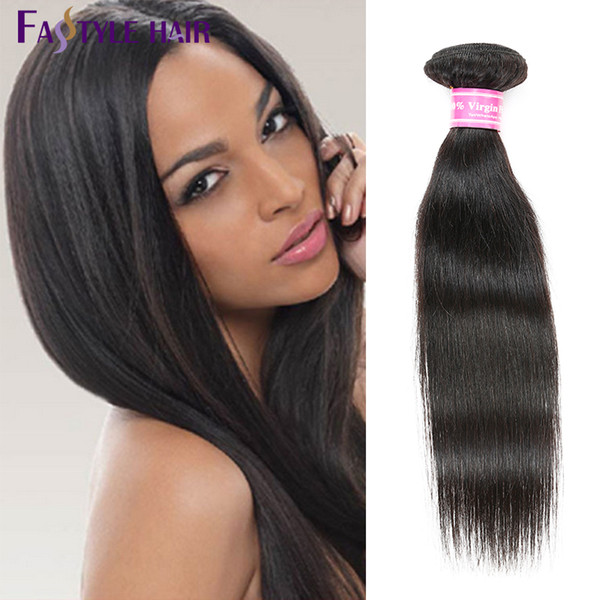 Fastyle Wholesale Malaysian Straight Weave Natural Black Brazilian Peruvian Indian Unprocessed Virgin Hair Bundles Double Weft TOP Quality