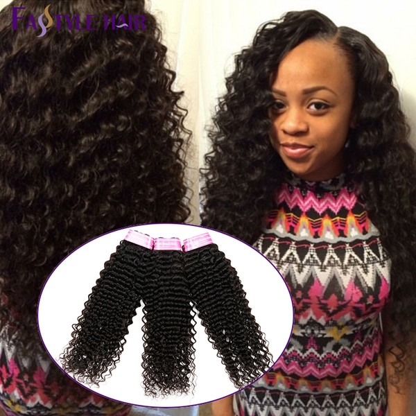 Hot Cake!Fastyle Malaysian Kinky Deep Curly Extensions Natural Black UNPROCESSED Mink Brazilian Peruvian Indian Virgin Human Hair Bundles