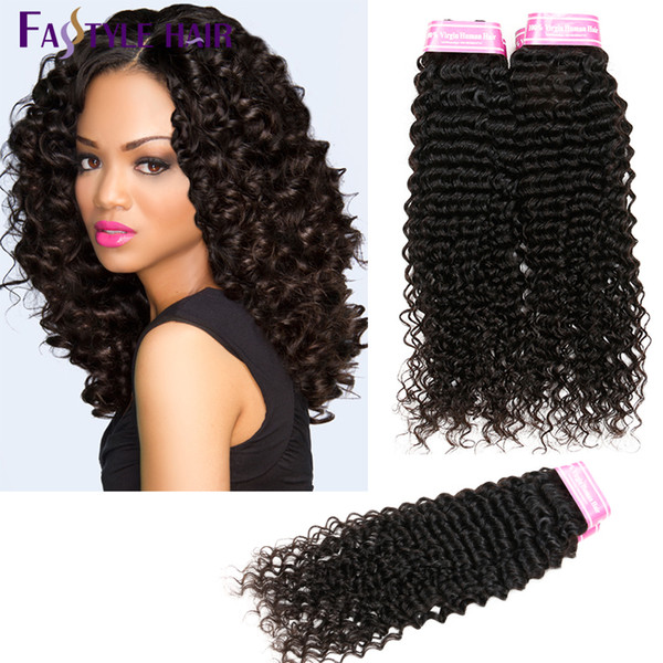 New Trend!Fastyle Mink Malaysia Kinky Deep Curly Extensions 4pc/lot Unprocessed Brazilian Peruvian Indian Virgin Human Hair Bundles Dyeable