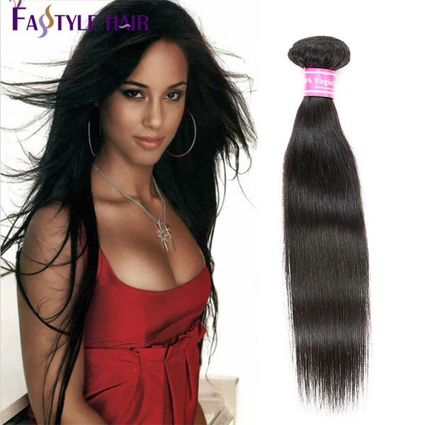 New Trend! Fastyle Wholesale Malaysian Straight Weave Natural Black Brazilian Peruvian Indian Unprocessed Virgin Hair Bundles Cheap 5pc/lot