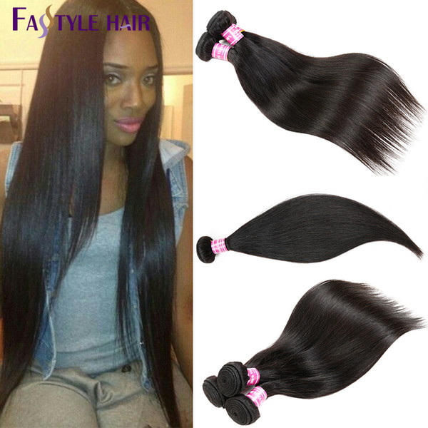 Indian Straight Weave 5pc/lot Brazilian Peruvian Malaysian Unprocessed Virgin Hair Bundles Dyeable High Quality Low Price