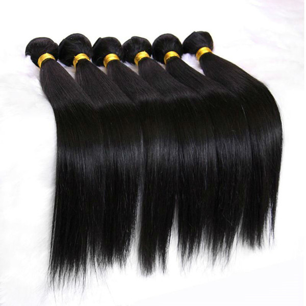 Cheap Unprocessed Brazillian Wave Straight Human Hair Extensions Human Hair Weave Bundles, 100gr piece & 3 pcs Lot, 