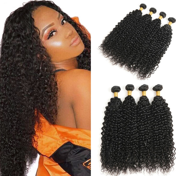 Malaysian Human Hair Bundles Water Wave 4 Pieces Natural Black Color 1b Weft 100% Virgin Human Hair 