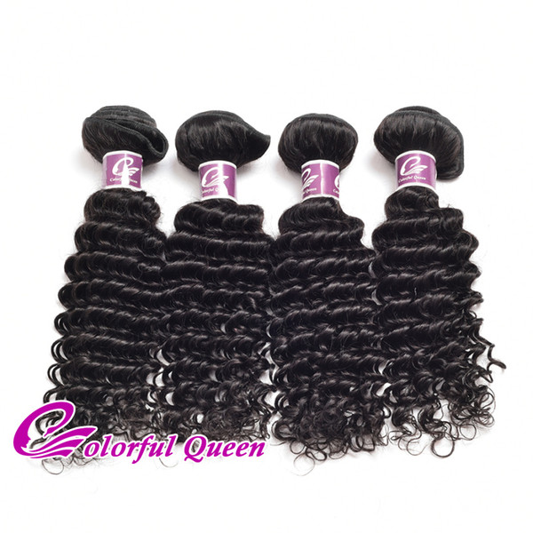 Malaysian Deep Curly Virgin Hair Extensions 3pcs 4pcs Deep Wave Human Hair Weave Wet Wavy Malaysian Curly Human Hair Bundles 8-26Inch