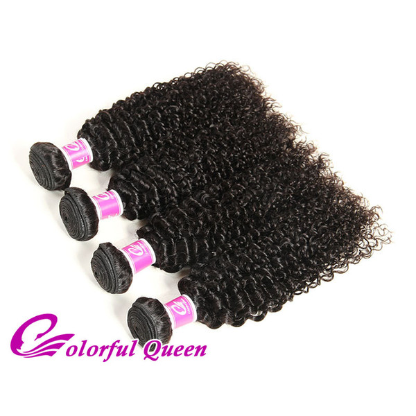 Colorful Queen Peruvian Virgin Afro Kinky Curly Hair Bundles 4 Pcs Unprocessed Human Hair Weave Weft Street Hair Extensions For Black Women