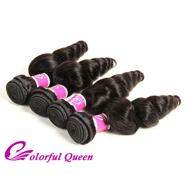 Malaysian Loose Wave Virgin Hair Weave 4 Bundles 400g Unprocessed Natural Human Hair Bundles Weaves Malaysian Hair Loose Wave Bouncy Curl