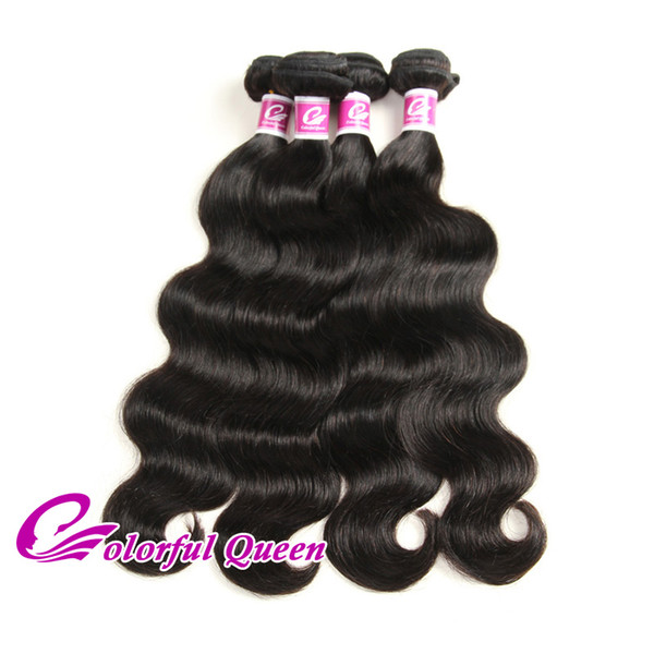 7A Virgin Peruvian Hair 4 Bundles 400g/Lot Human Hair Extensions Body Wave Weave Wefts Wet and Wavy Peruvian Virgin Hair Body Wave