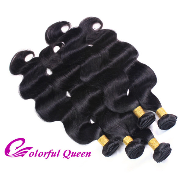 Colorful Queen Malaysian Body Wave Virgin Hair 4 Bundles Deals Human Hair Weaves Cheap Malaysian Virgin Hair Extensions Body Wave 8-26Inch